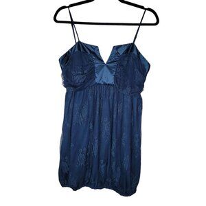 VTG 90s Y2k Debbie Miller Rigo Slip Cami Top Womens 1X Strappy Silky Lace